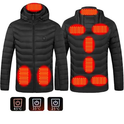 CozyCO Heated Winter Thermal Jacket with USB Heating