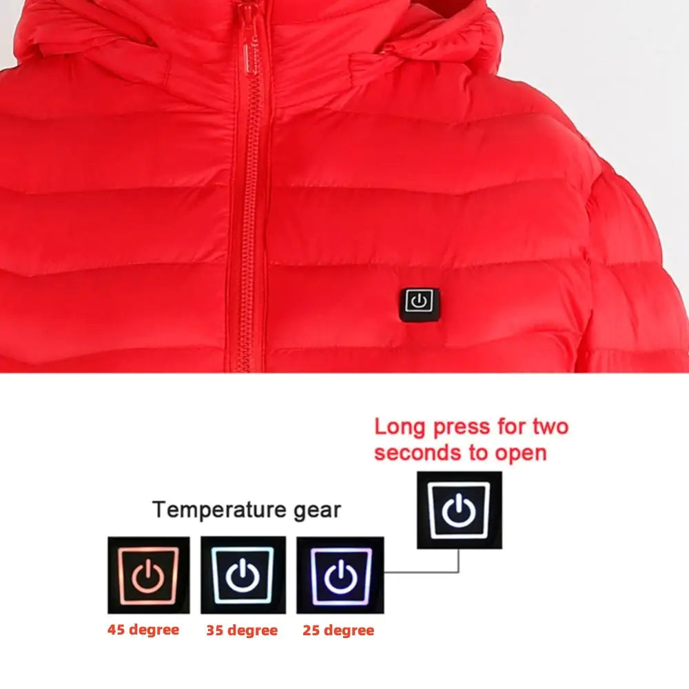 CozyCO Heated Winter Thermal Jacket with USB Heating